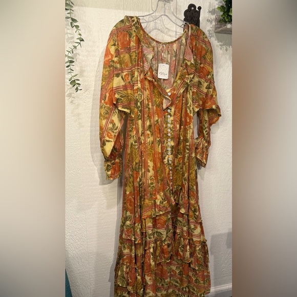 Garden WondersMaxi dress NWOT retro combo - Picture 4 of 4